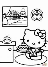 Kitty Hello Coloring Pages Christmas Printable Kitten Simple Clipart Prepares Color Cooking Pinclipart Print Transparent Adults Cooker Santa Kids Online sketch template