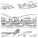 Lkw Autotransporter Ausmalbilder sketch template