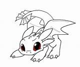 Toothless Chibi sketch template