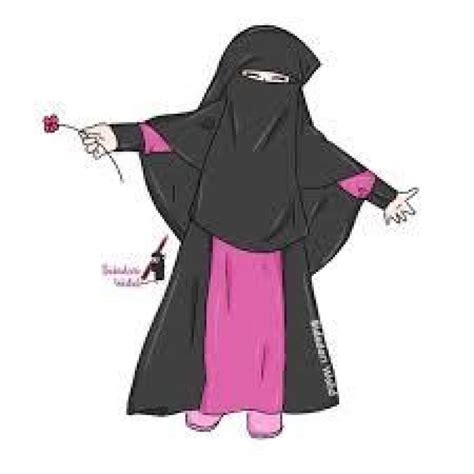 75 Gambar Kartun Muslimah Cantik Dan Imut Bercadar