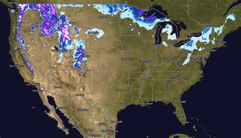 map current snow cover   united states unofficial networks