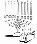 Coloring Pages Hanukkah Candles sketch template
