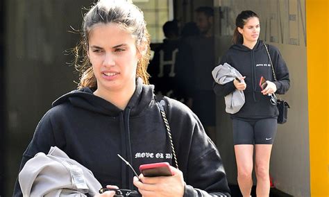 sara sampaio goes makeup free as she leaves the gym daily mail online