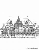 Rathaus Bremen Coloring Pages Ausmalen Zum Bremer sketch template