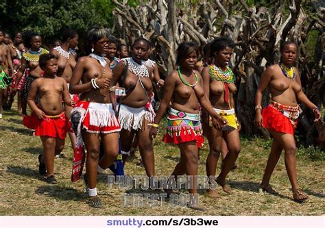 Zulu Maidens Zulu Reed Dance At Enyokeni Palace
