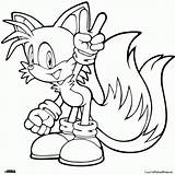 Coloring Tails Pages Sonic Classic Proficiency Manual Hedgehog Print sketch template