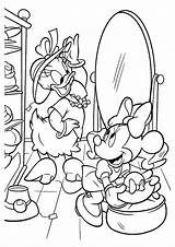 Mouse Minnie Coloring Pages Kids Printable Daisy Duck sketch template