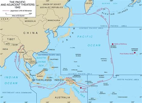 Pacific Ocean Allied Operational Theaters Guadalcanal