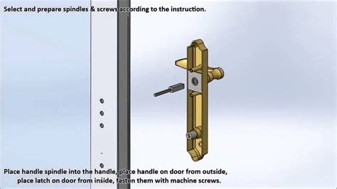 updated   assemble  install  storm door handle sk series youtube