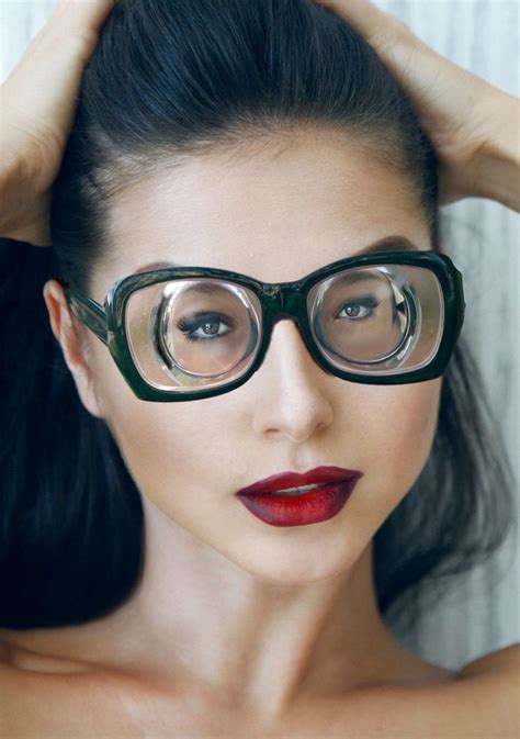 Dark Haired Girl With Strong Glasses By Bobbylaurel Glasses Girls