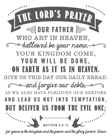 lords prayer print sincerely sara  home decor diy projects