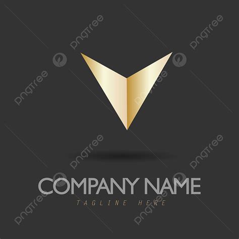 gambar template desain logo vektor kreatif simbol panah emas ikon