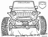 Jeep Coloring Pages Wrangler Printable Color Print sketch template
