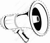 Outline Megaphone Speaker Loud Horn Dotted Vector Visit Bull Honda Logo Pdf sketch template