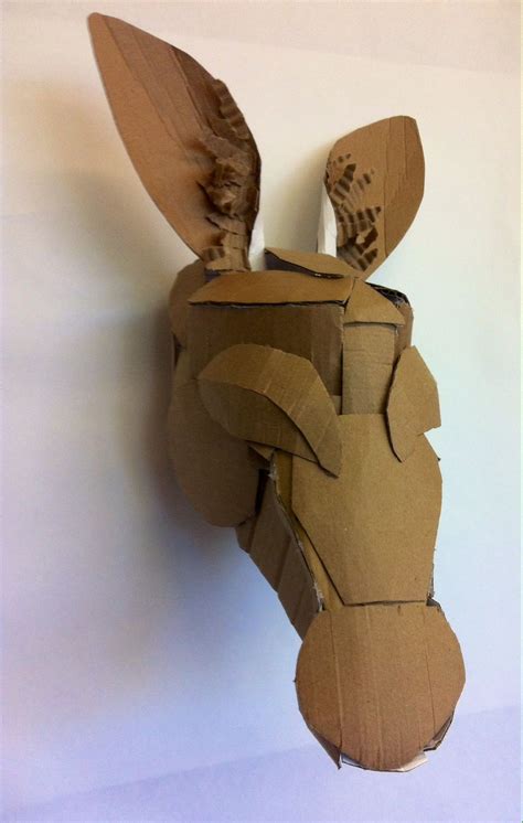 cardboard kangaroo mask cardboard costume cardboard mask cardboard