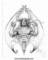 Tattoo Angel Drawing Demon Getdrawings Vs sketch template