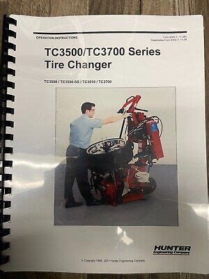 hunter engineering tctc series tire changer manual ebay