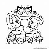 Pokemon Rocket Coloring Pages Team Para Equipo Crotch Printable Coloriage Pokémon Imprimer Color Getcolorings Characters Ash Misty Rocks Teamrocket Library sketch template