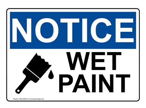 printable caution wet paint signs  printable templates