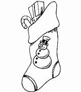 Coloring Christmas Socks Pages Color Stocking Gif Coloringpages1001 sketch template