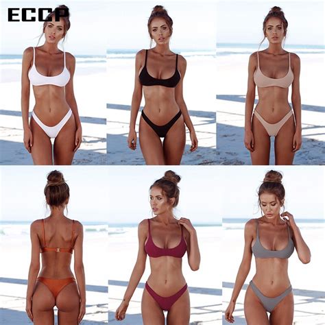 Eccp 2018 New Sexy Bikinis Women Swimsuit Summer Beach Wear Push Up