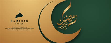 conception de banniere ramadan kareem  art vectoriel chez vecteezy