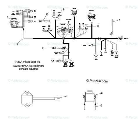 polaris snowmobile  oem parts diagram  electrical partzillacom