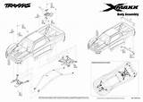 Traxxas Maxx 8s Body Xmaxx Diagram Parts Exploded Assembly 6s Rtr Tqi Eurorc Brushless 4wd Tsm Numbers Cart Details Part sketch template