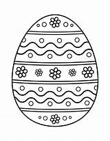 Coloring Egg Pages Ester Easter Popular sketch template