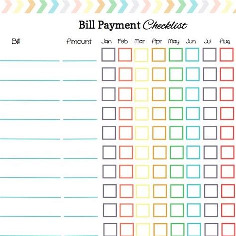 printable bill calendar  printable calendar monthly