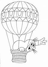 Luchtballon Mole sketch template