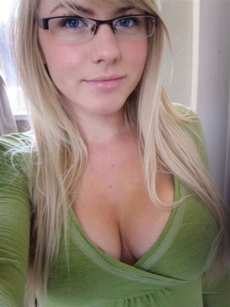 cute blonde girls with glasses luscious