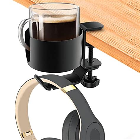 desk cup holder ookuu    desk cup holder  headphone hanger anti spill cup holder