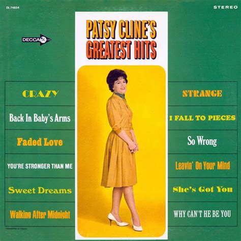 patsy cline s greatest hits by patsy cline compilation decca [usa