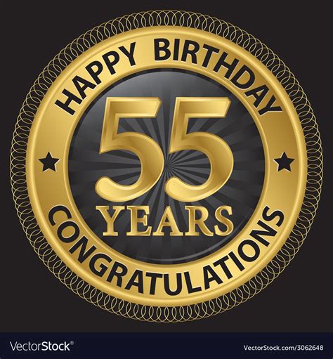 years happy birthday congratulations gold label