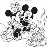 Coloring Pages Camping Mickey Disney Mouse Kids Friends Print Minnie Colouring Printable Summer Family Books Printables Spoonful Sheets Characters Cartoon sketch template