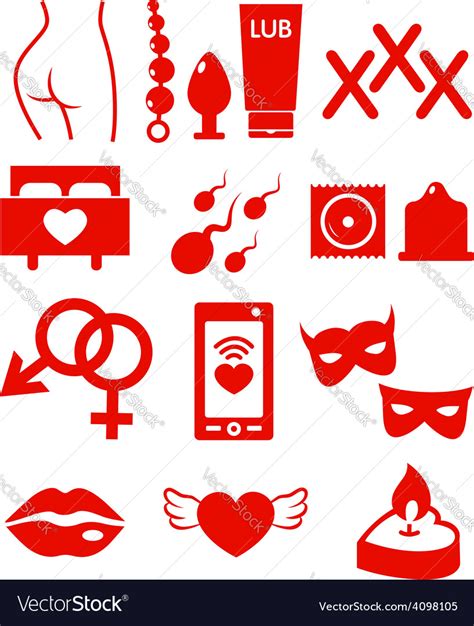 Set Of Sex Shop Icons Royalty Free Vector Image Free Hot Nude Porn