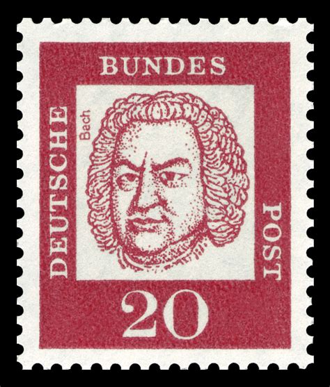 bach stamp west germany