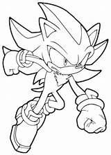 Shadow Coloring Pages Sonic Printable Getdrawings sketch template