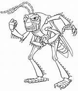 Hopper Antz Termite Insect sketch template