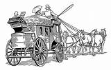 Diligence Stagecoach Coach Wikipedia 1800s 1700 Vehicle  Courtesy Descriptions Origins Titles Carriage Two Transport Pixels Size sketch template