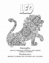 Leo Coloring Zodiac Astrology Pages Print Adult Novelty Signs Printable Designlooter Horoscope Gift Choose Board 730px 38kb sketch template