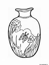 Vase Coloring Pages Printable Color Recommended Print sketch template
