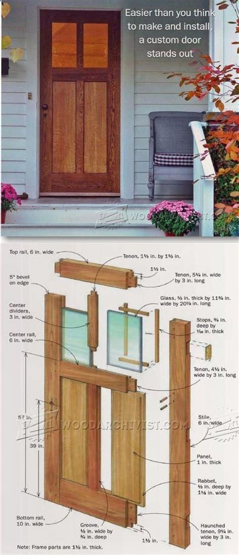 build front door door construction and techniques