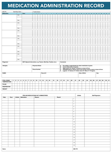 images  drug medication chart printable patient medication