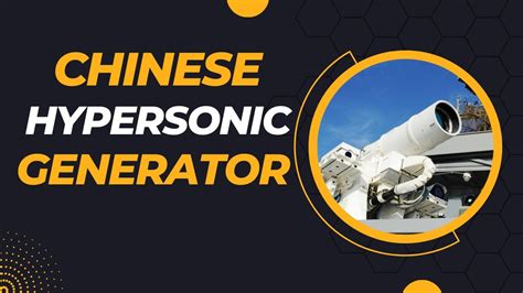 Chinas Hypersonic Generator Youtube