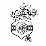 Coloring Christmas Ornament Pages Popular sketch template