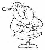 Weihnachtsmann Lachender Ausmalen Babbo Lacht Malen Malvorlage Geschetst Dier Stockafbeelding sketch template