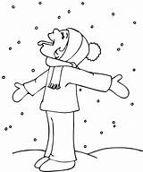 Coloring Winter Pages Invierno Para Colorear Snowflake Kids El Snowy Tongue sketch template
