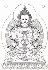 Buddha Coloring Adult Buddhism Colouring Drawing Tibetan Pages Wordpress Buddhist Paper sketch template